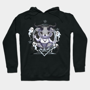 Kawaii Baphomet Black & White Hoodie